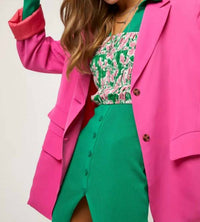 Davi & Dani - Button Front Boyfriend Blazer
