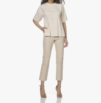 By Malene Birger - Cropped Lamb Leather Trousers