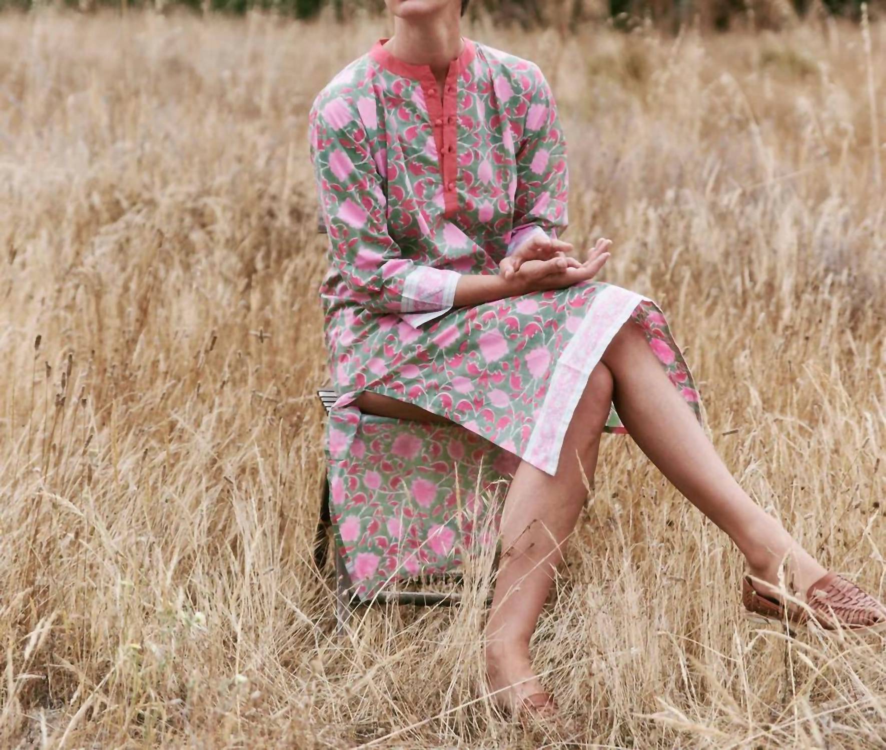 Sz Blockprints - Isle Frock In Lisbon Print