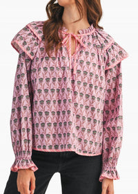 &Merci - Floral Flutter Top