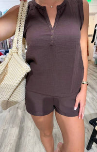 Bobi - Faux Fly Smocked Short