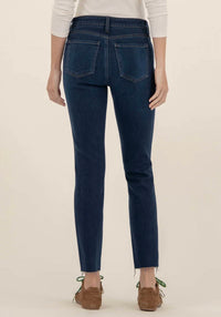 KUT FROM THE KLOTH Reese Ankle Straight Leg Jeans in courageously - women's jeans - detail view
