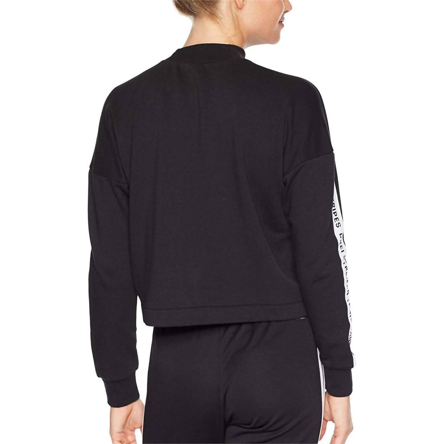adidas Women's Sport Id Sweatshirt in black - women's top - detail view