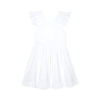 Posh Peanut - Girls Eyelet Tie Back Ruffled Twirl Dress