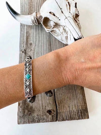 Boho Ranch - Women's Aztec Concho Stretch Bracelet