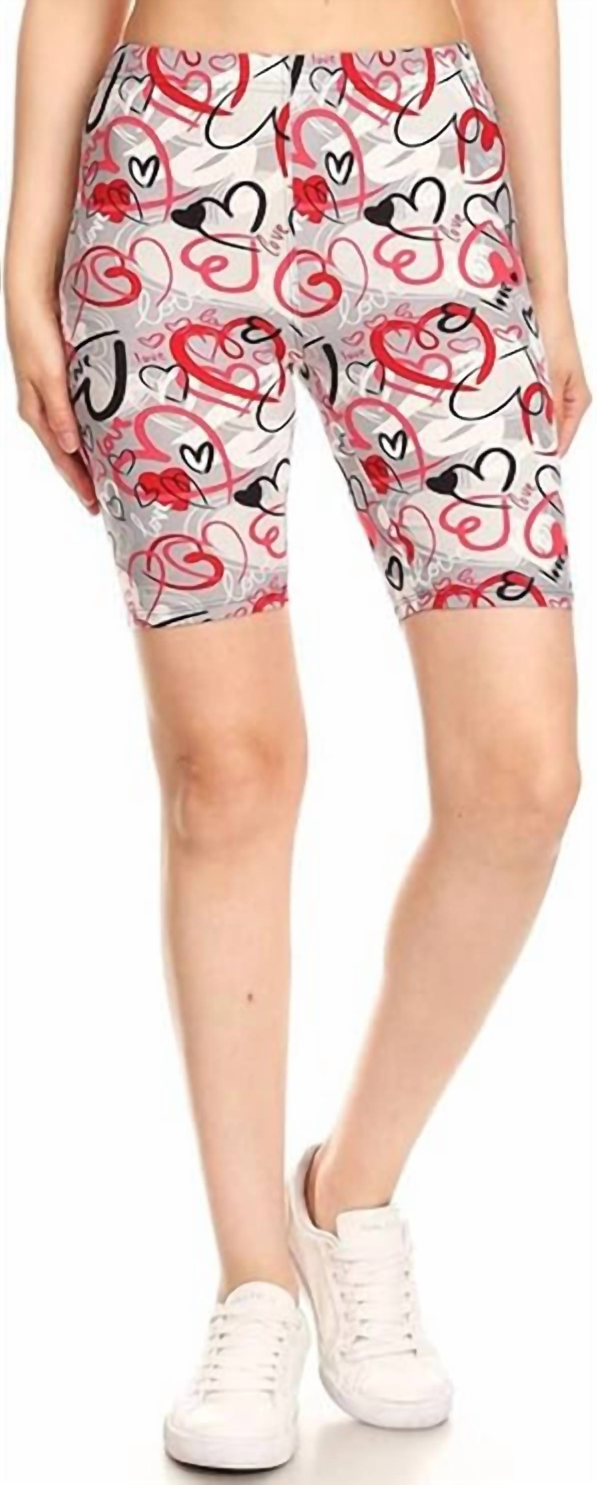 Love It - Valentines Biker Babe Shorts