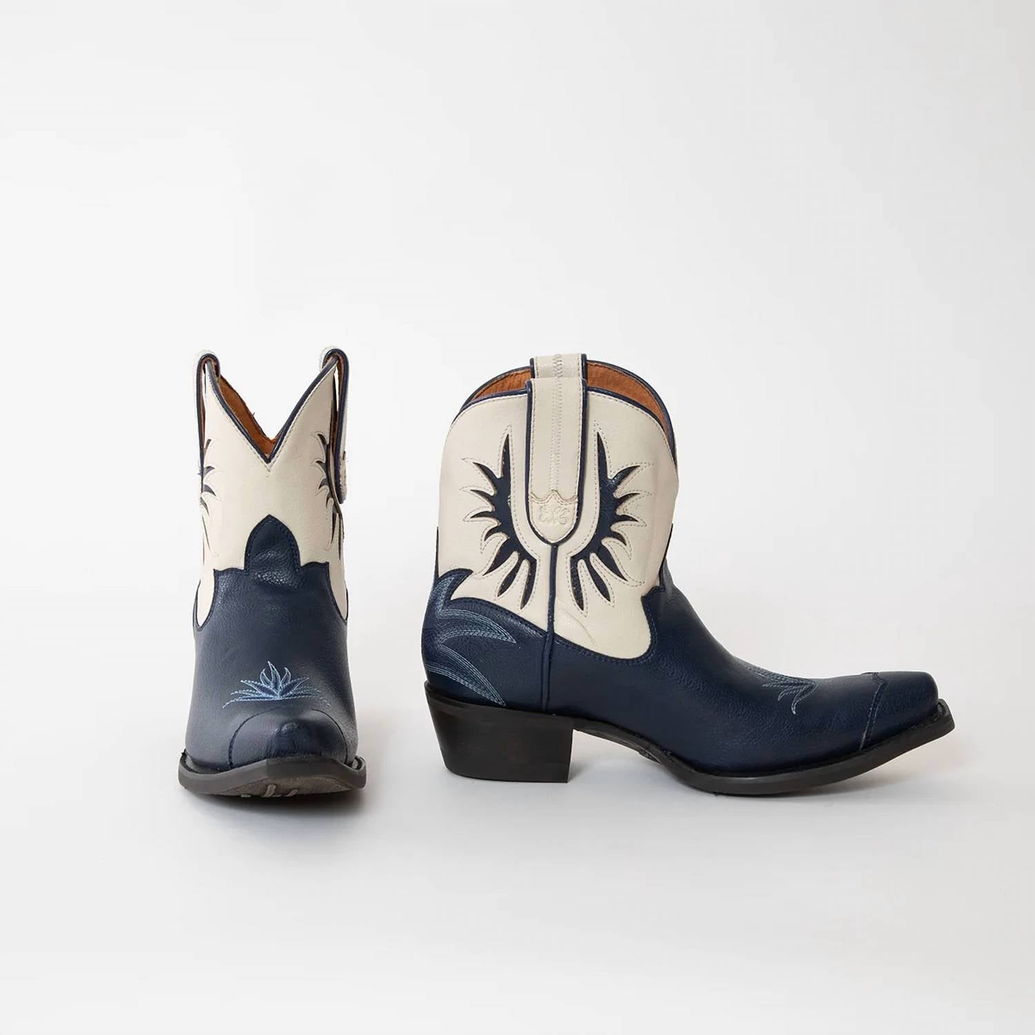 Desert Bloom - Women's Prickly Pear Sapphire Lace Boots