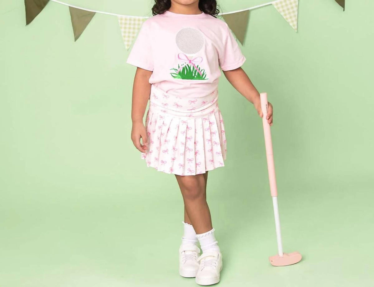 Sweet Wink - Golf Bow Patch Short Sleeve T-shirt