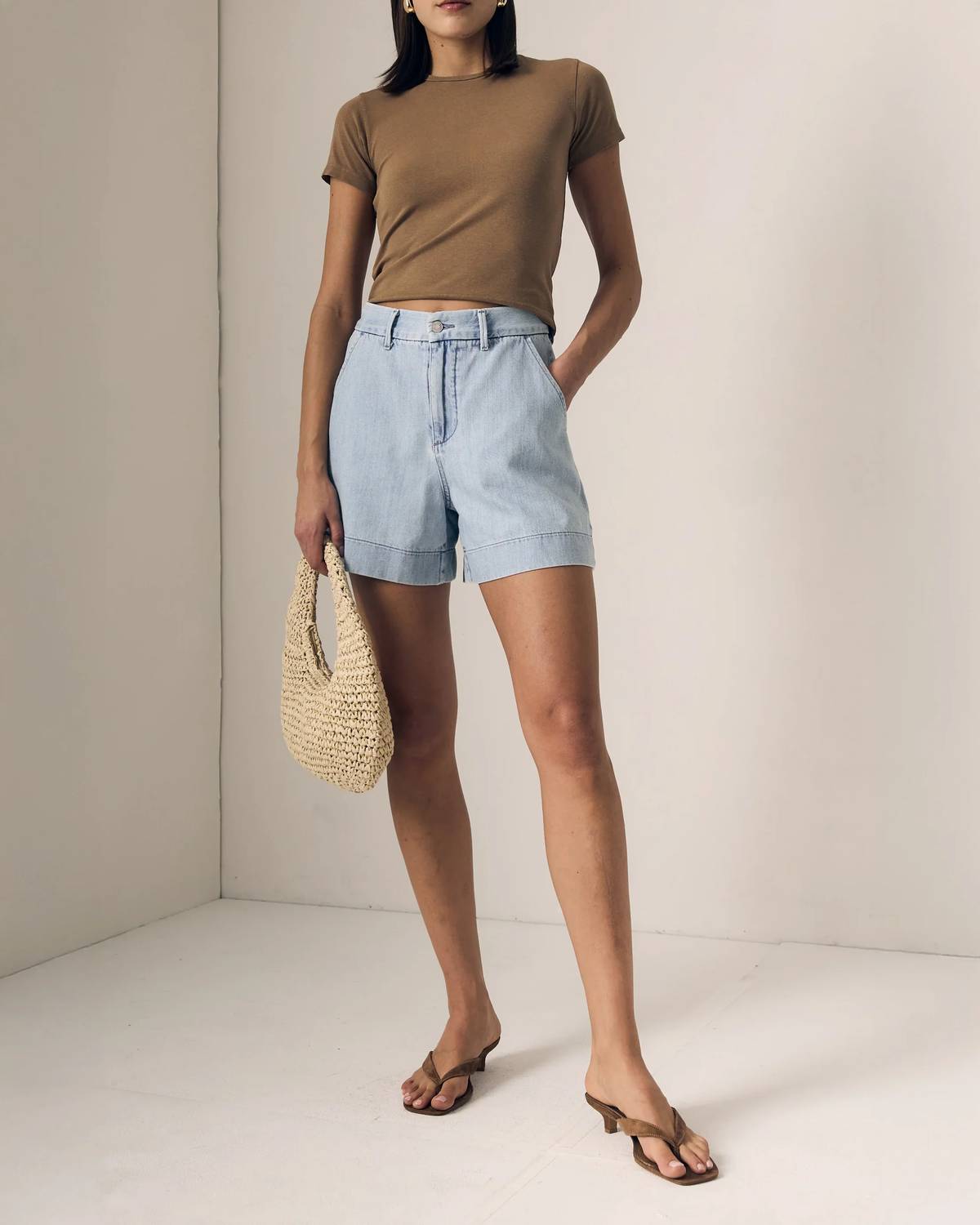 Le Jean - High Rise Trouser Short