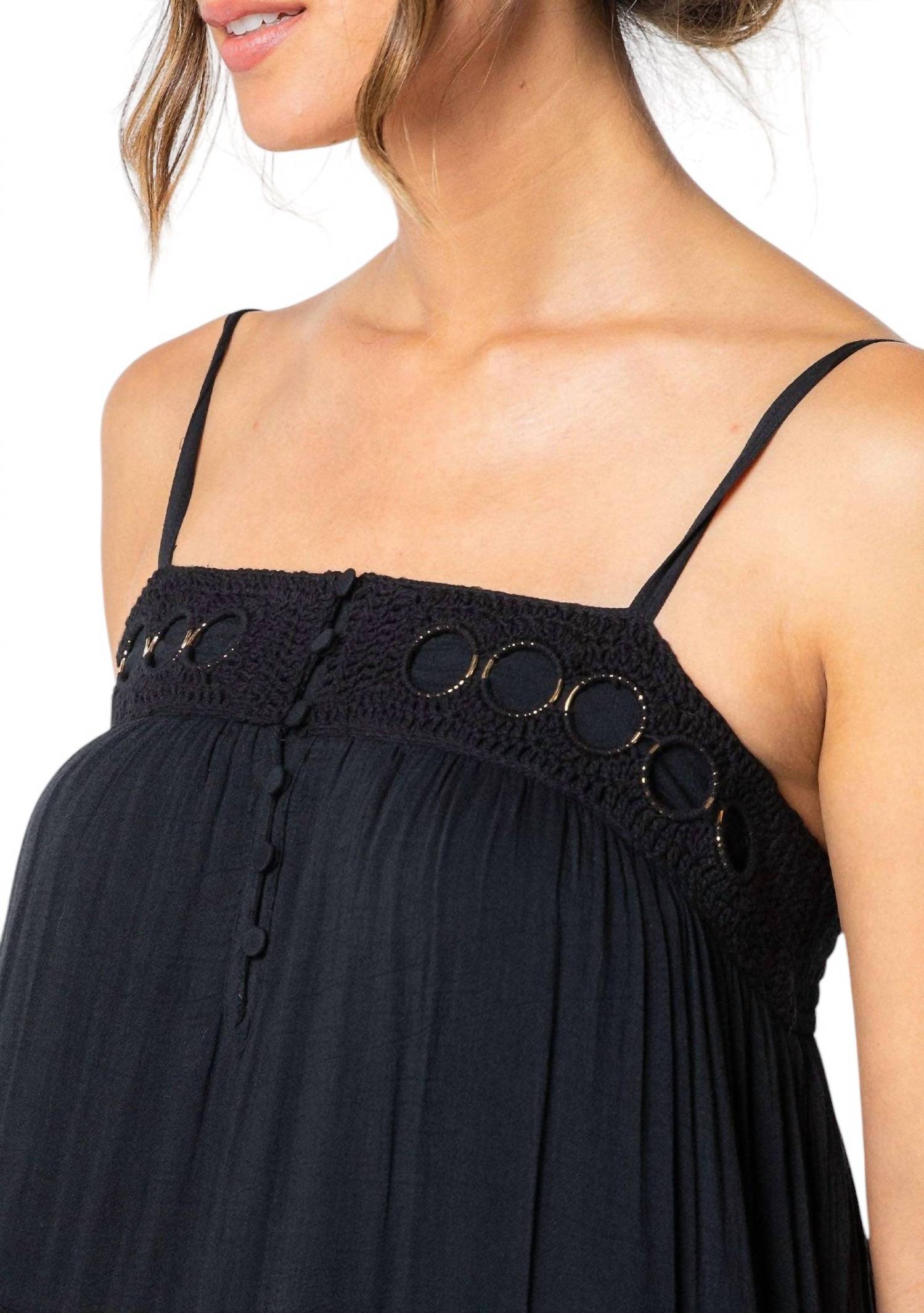 Lovestitch - Bohemian Crochet Tiered Maxi Dress