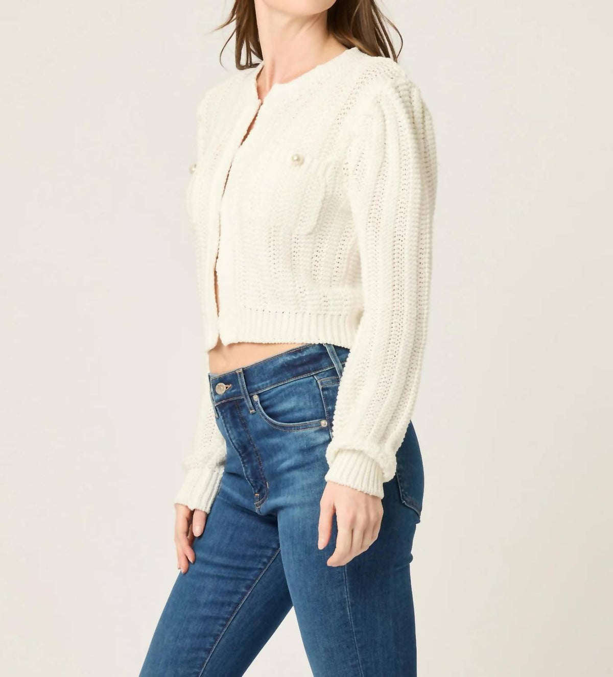 Btb Los Angeles - Jade Crewneck Cardigan
