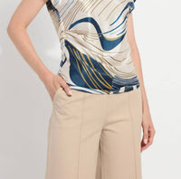 Lysse - Faride Side Pleated Printed Top