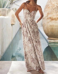L'Agence - Sutton Strap Maxi Dress