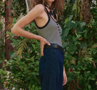 The Great. - Slim Henley Tank Top