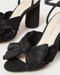 Loeffler Randall Women's Camellia Pleated Bow Heel in black - women's heels - view 5