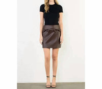 Thml - Leather Bow Skirt