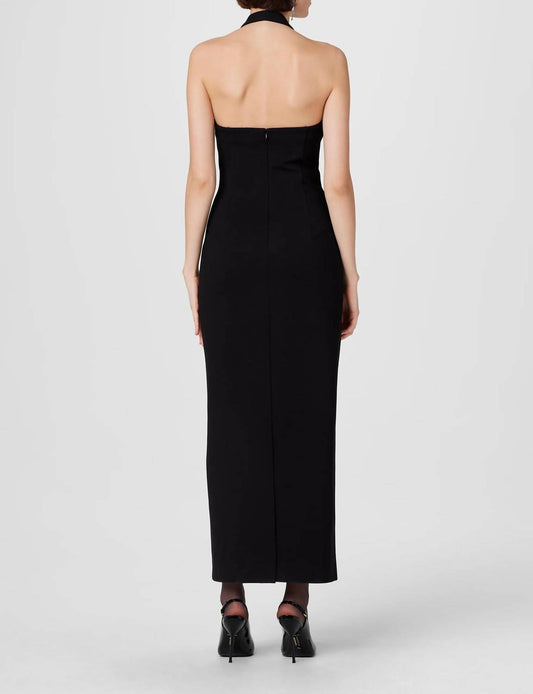 Toccin - Davina Sculpted Halter Midi Dress