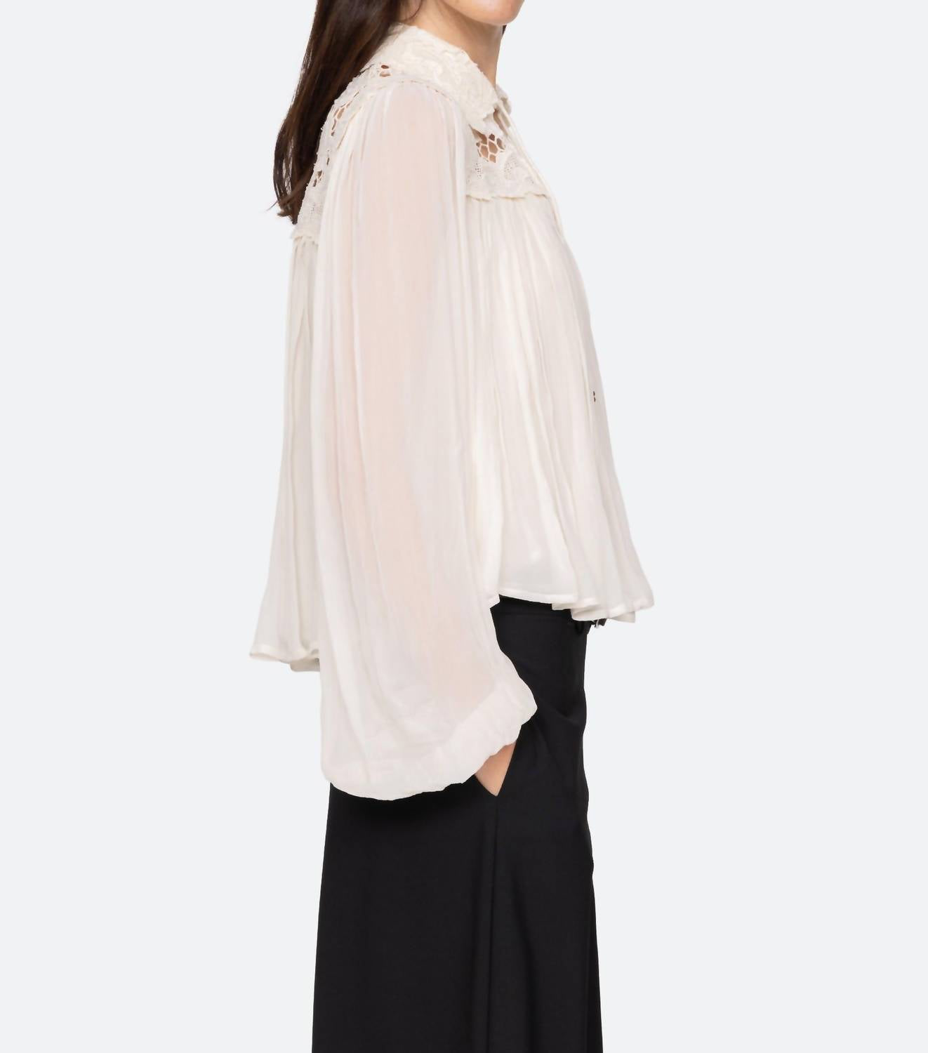 Sea - Daphne Lace Long Sleeve Top