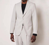 Officine Générale Giovanni Italian Virgin Wool Jacket in stone - men's jacket