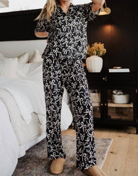 Katydid - Bow Print Pajama Pants Set