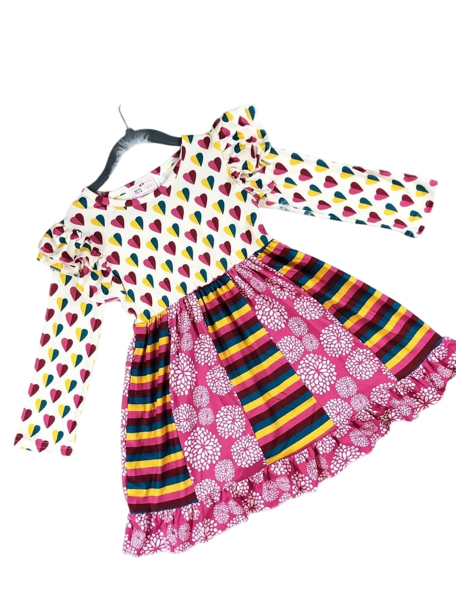 Pete + Lucy - Girls Heart Top Dress