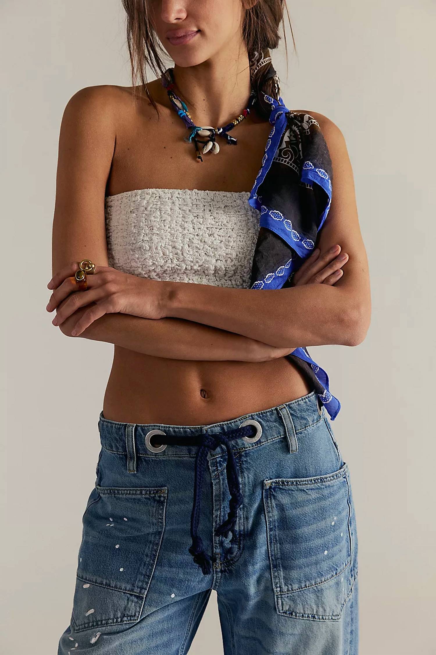 Free People - Moxie Low Slung Pull On Jean