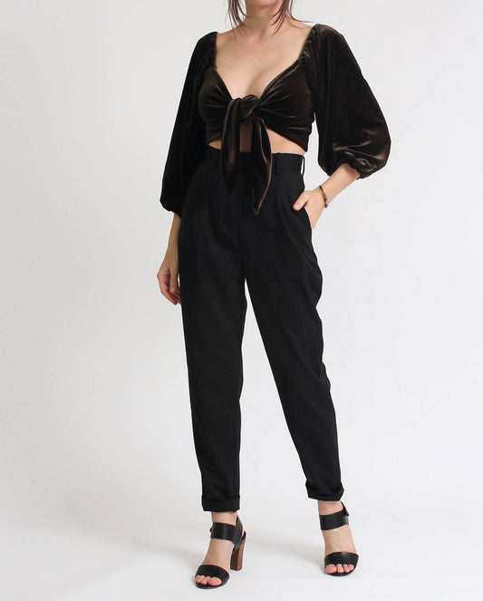 Olivaceous - Hudson 3/4 Sleeve V-neck Top