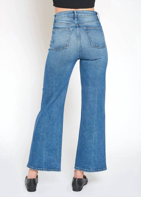 Noend - Queen High Rise Crop Wide Leg Jeans