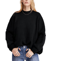 Free People Easy Street Tunic Sweater in black - women's sweater