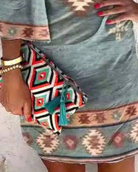 El Paso Saddleblanket - Southwest Summer Midi Dress