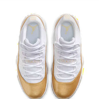 NIKE Women's Retro 11 Low Mother's Day Sneaker in white gold - women's sneaker - detail view