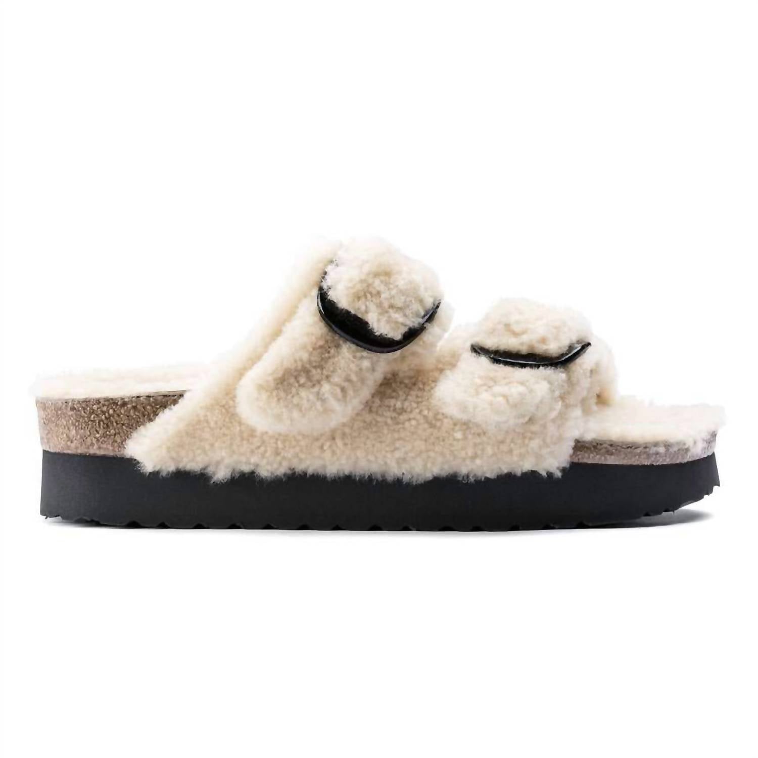 Birkenstock - Women's Arizona Platform Teddy Sandal - Narrow