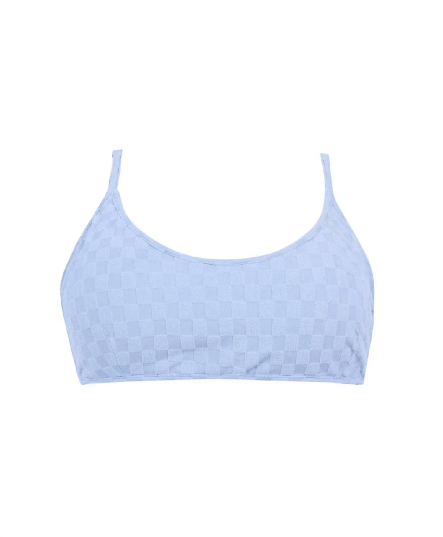 PQ Swim Dockside Rosa Top in blue - women's swimwear - alternate view