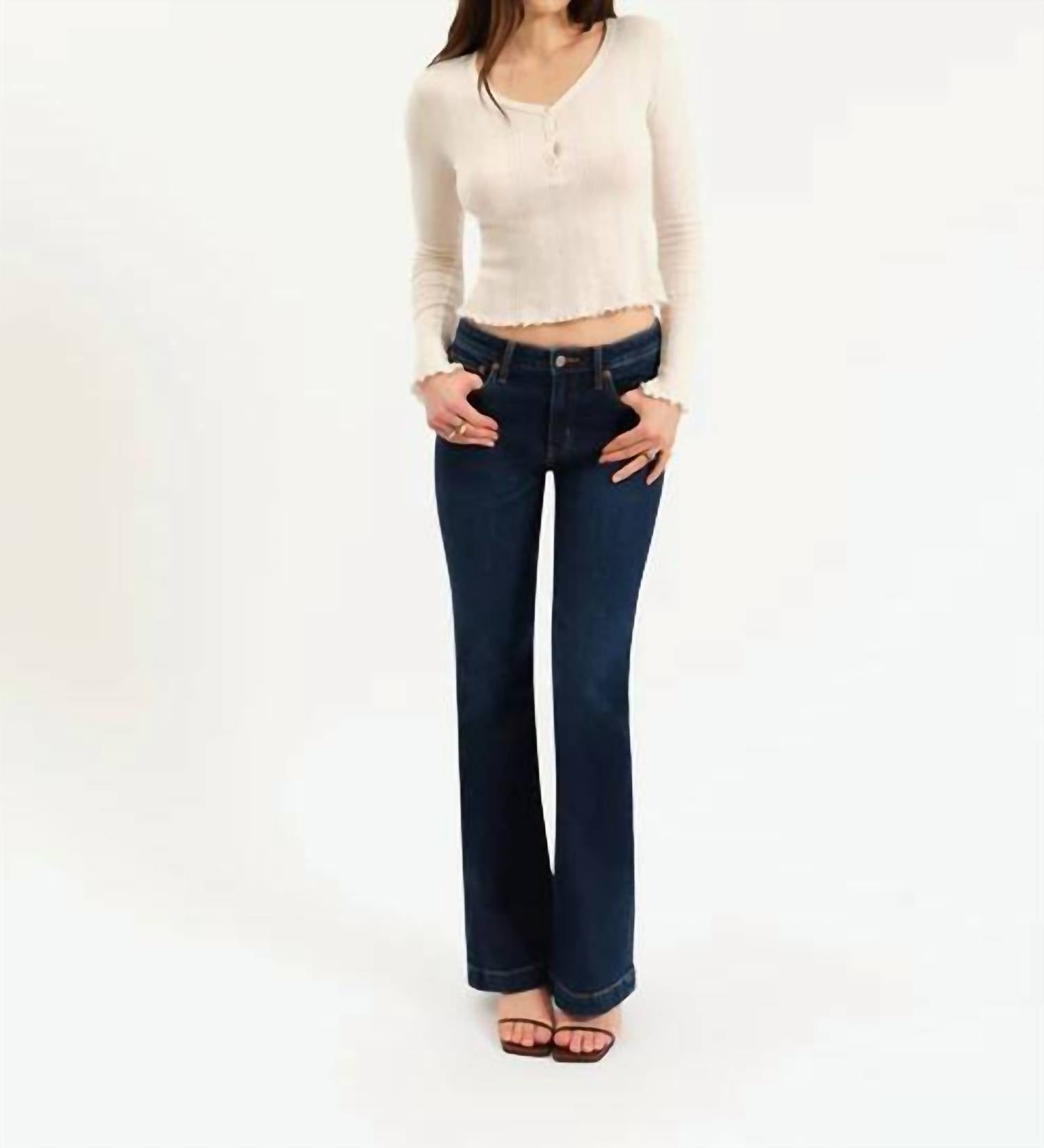 Daze - Heartbreaker Mid Rise Flare Jeans