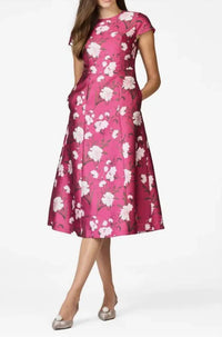 Sachin & Babi - Jackie Floral Print Satin Cocktail Dress