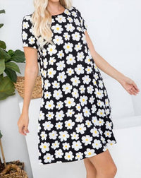 P & Rose - Daisy Print Swing Dress