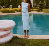 Astr - Gingham Skirt