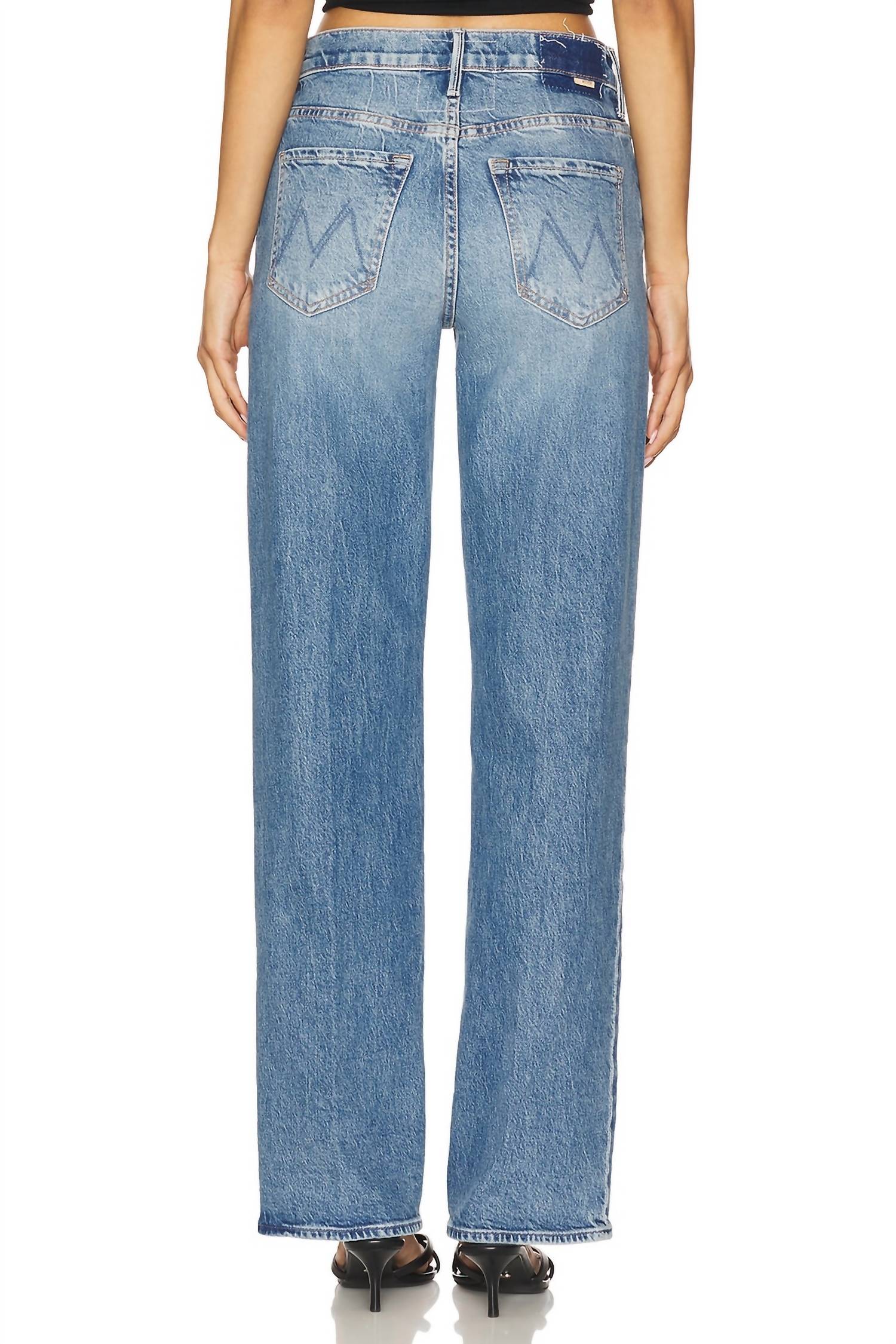 Mother - Lil Mid Rise Tunnel Vision Sneak Jeans