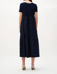 Joseph Ribkoff - Bubble Jacquard Midi A-line Dress
