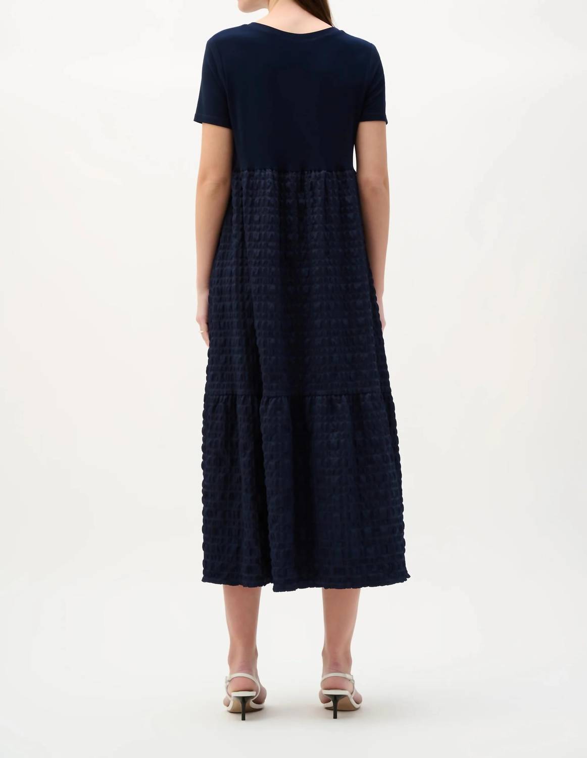 Joseph Ribkoff - Bubble Jacquard Midi A-line Dress