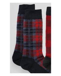 PENDLETON Unisex - Merino Blend Socks - 2 Pack in plaid - women's accessory - detail view
