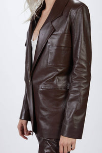 SUIT LEATHER JACKET