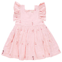 Pink Chicken - Ballerina Embroidery Elsie Dress