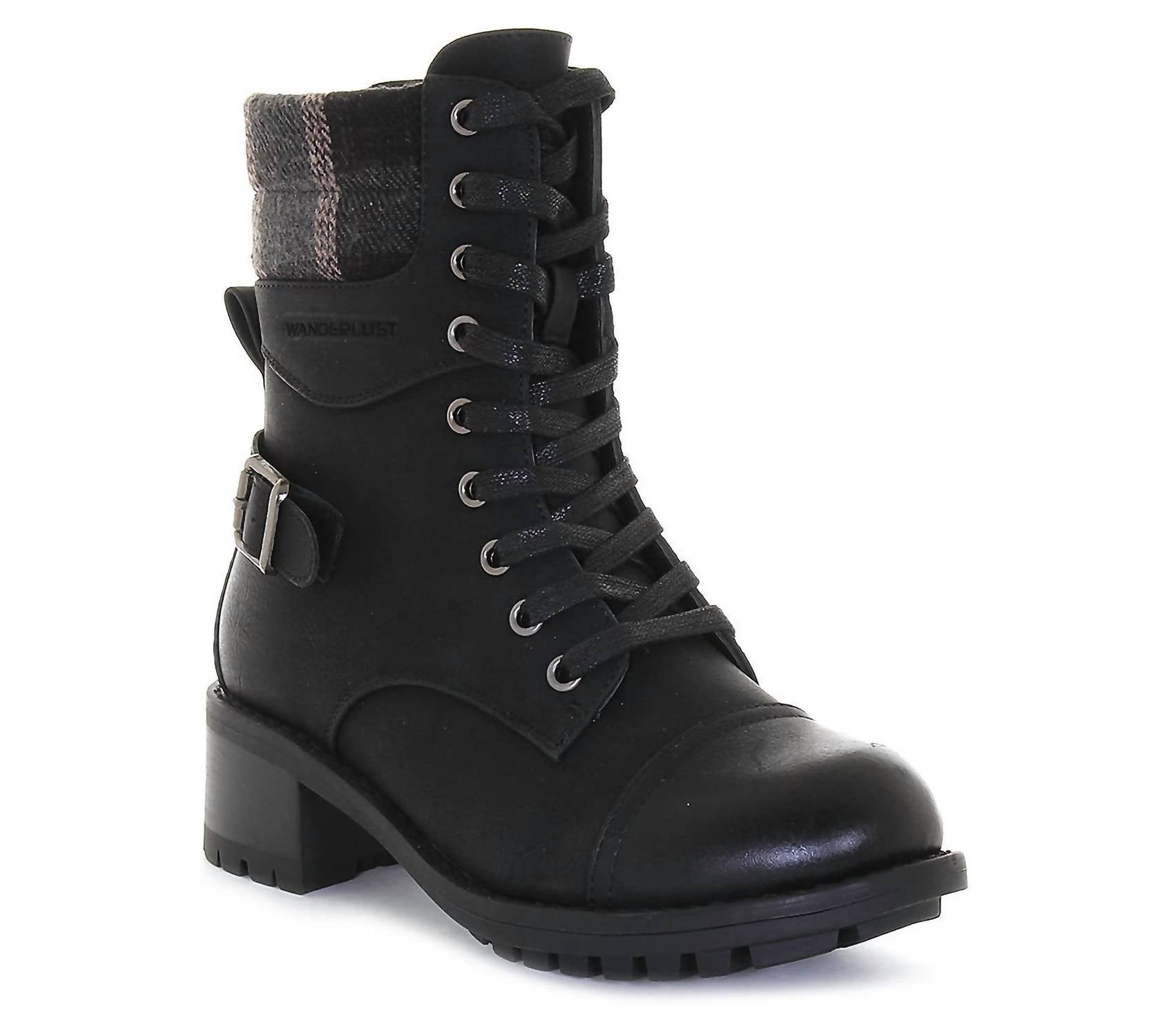 Wanderlust Women's Serena Mid Waterproof Boots in black - women's shoe