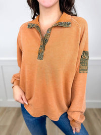 Easel - All Good Vibes Ribbed Long Sleeve Top