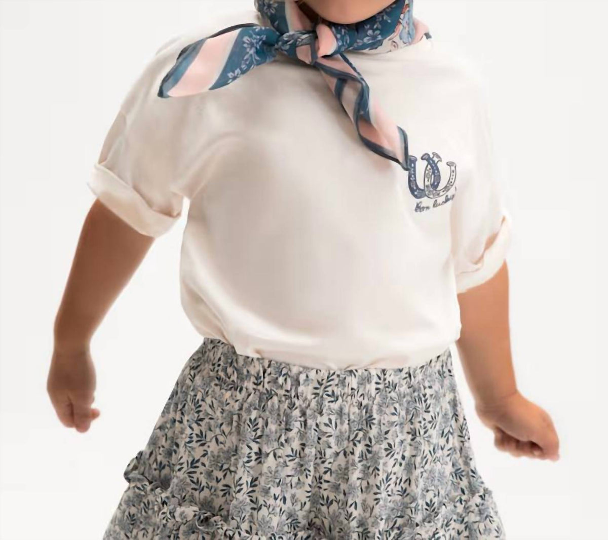 Mayoral - Printed Scarf T-shirt