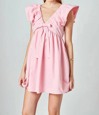 Endless Rose - Sydney Combo Bow Mini Dress