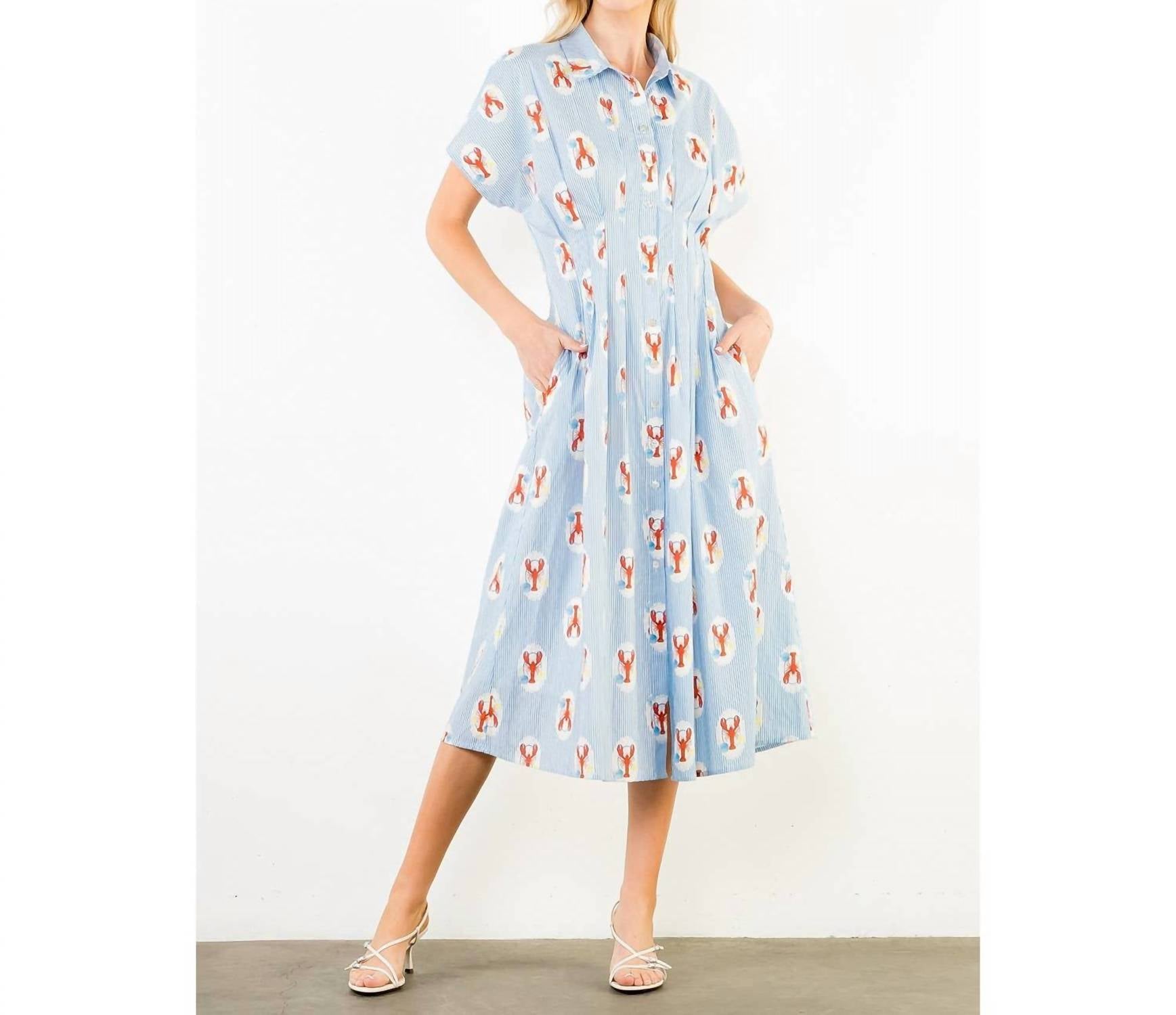 Thml - Lobster Stripe Midi Dress