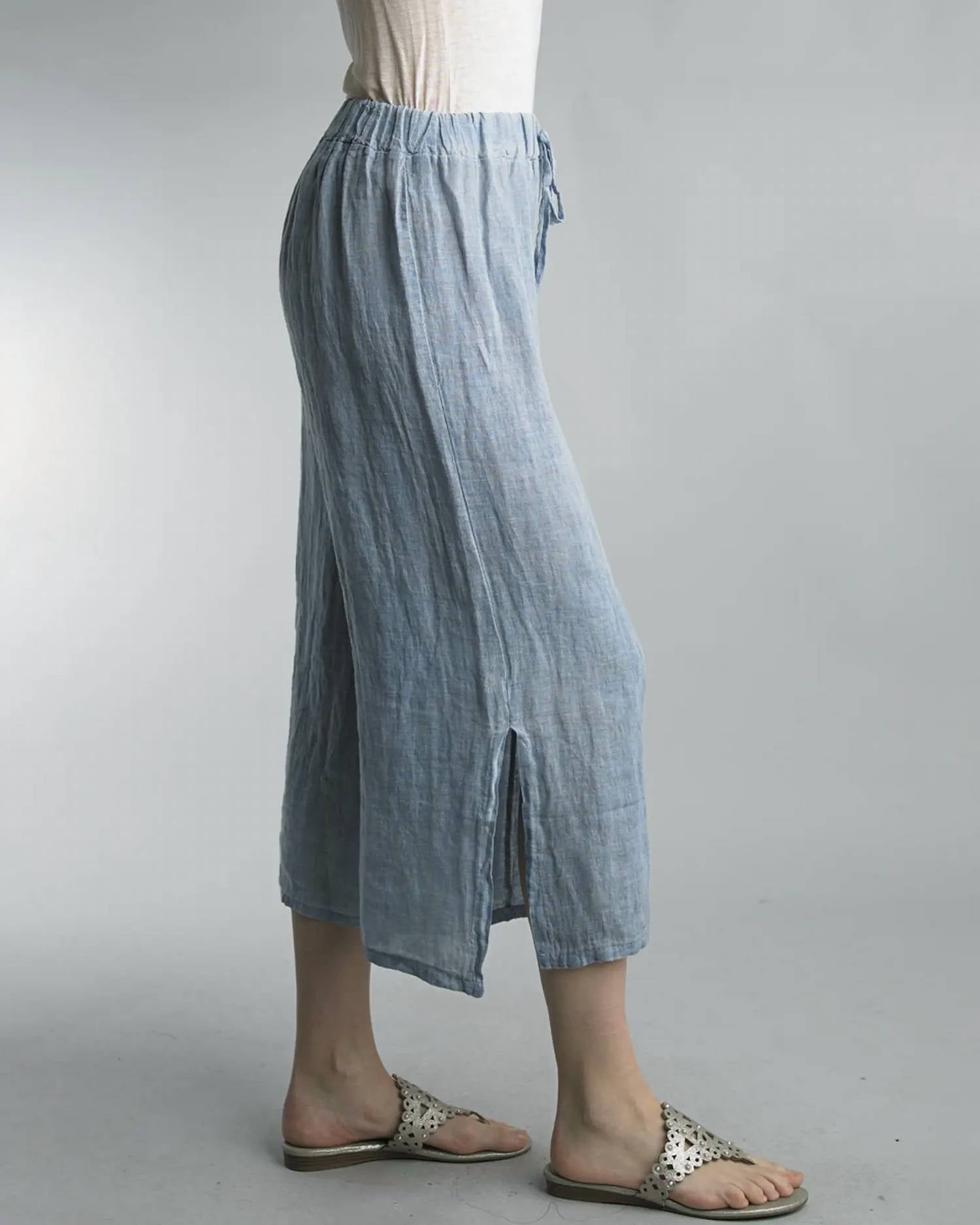 Tempo Paris - Tie Waist Crop Pants