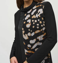 Joseph Ribkoff - Cowl Neck A-line Dress